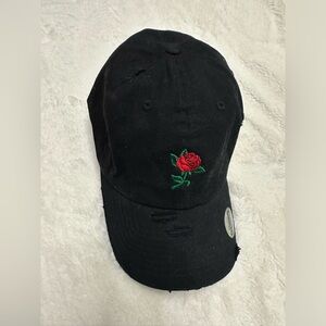 Rose black hat